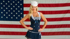 Woman blondes cleavage Jessa Hinton