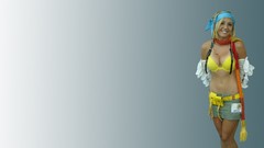 Woman blondes cosplay Rikku Final Fantasy X Comic-Con Jessica 