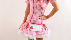 Woman blondes cosplay striped legwear Jenna Marbles