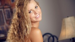 Woman blondes curly hair pornstars Art-Lingerie magazine Jessie 