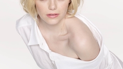 Woman blondes emma stone Simple Background