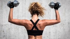 Woman blondes fitness portraits