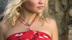 Woman blondes girls in nature