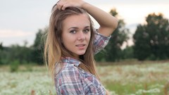 Woman blondes girls in nature Femjoy magazine Dana P-FemJoy