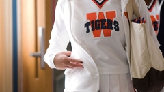 Woman blondes jennifer lawrence cheerleaders