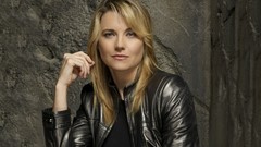 Woman blondes Leather Jacket lucy lawless