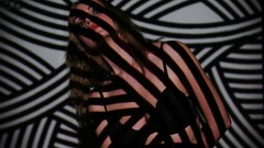 Woman blondes lingerie black dress