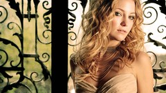 Woman blondes lingerie models