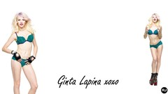 Woman blondes lingerie models Ginta Lapina