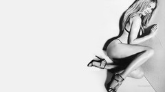 Woman blondes lingerie models Xenia Seeberg