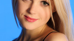 Woman blondes lingerie portraits