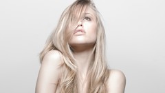 Woman blondes long hair models Marina Pocmann