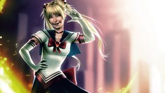 Woman blondes long hair sailor moon