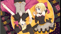 Woman blondes male short hair vocaloid kagamine len kagamine rin