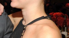 Woman blondes miley cyrus sideboobs