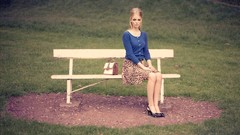 Woman blondes models