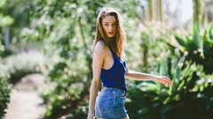 Woman blondes models