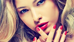 Woman blondes models