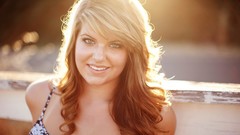 Woman blondes models