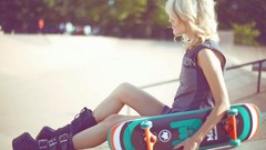 Woman blondes models