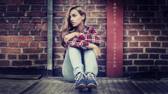 Woman blondes models