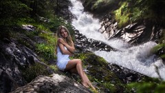 Woman blondes models