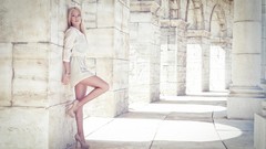 Woman blondes models