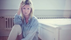 Woman blondes models