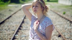 Woman blondes models