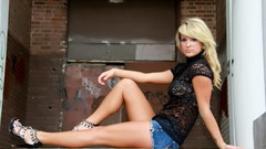 Woman blondes models