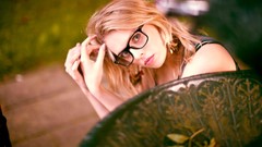 Woman blondes models