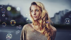 Woman blondes models