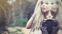 Woman blondes models