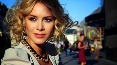 Woman blondes models