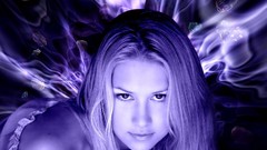 Woman blondes models Anna Kournikova