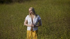 Woman blondes models Bare Maidens Sara Winn