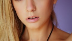 Woman blondes models boobs necklaces Met-Art magazine Jennifer 