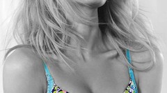 Woman blondes models candice swanepoel bikini selective 