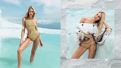 Woman blondes models candice swanepoel swimsuits