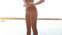 Woman blondes models cleavage boobs huge boobs Jordan Carver