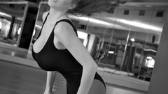 Woman blondes models cleavage boobs huge boobs Jordan Carver