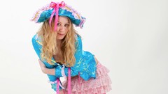 Woman blondes models cosplay boobs teen ella pirate girl 