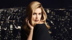 Woman blondes models doutzen kroes depth of field black clothes 