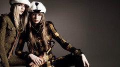 Woman blondes models fashion model