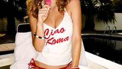 Woman blondes models Heather Vandeven