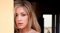 Woman blondes models Julia Crown