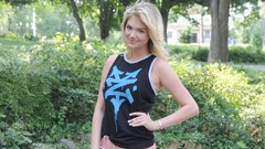 Woman blondes models kate upton girls in nature