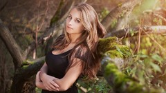 Woman blondes models Ludmila Chevtaeva