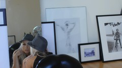 Woman blondes models Michaela Fitchnerova