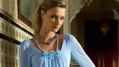 Woman blondes models Sharon van der Knaap